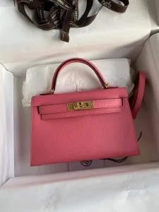 Hermes Kelly Mini Bag Pink Epsom
