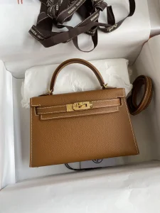 Hermes Kelly Mini Bag Tan Epsom