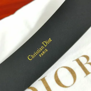 Dior Saddle CD Leather Belt Black 35MM