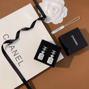 Chanel Crystal CC Bottle Earrings
