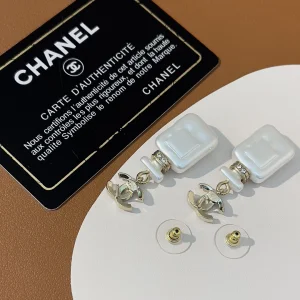 Chanel Crystal CC Bottle Earrings