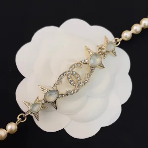 Chanel Crystal CC Pearls Necklaces