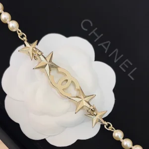 Chanel Crystal CC Pearls Necklaces