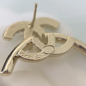 Chanel Crystal CC Logo Earrings