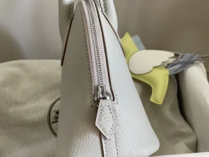 Hermes Bolide Mini Bag White 18CM
