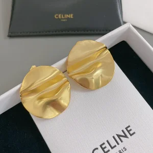 Celine Medaille Celine Gold Earrings