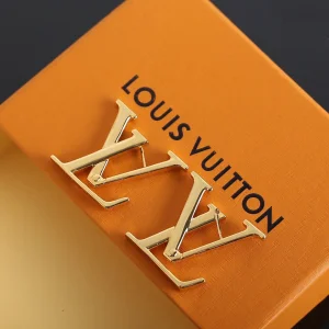 Louis Vuitton Macro Gold LV Earrings