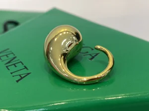 Bottega Veneta Drop Rings Gold
