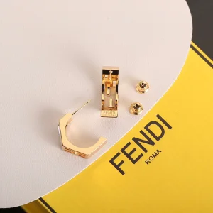 Fendi Baguette FF Crystal Earrings