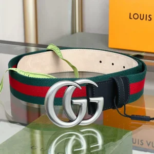 Gucci Double G Buckle Web Belt 40MM