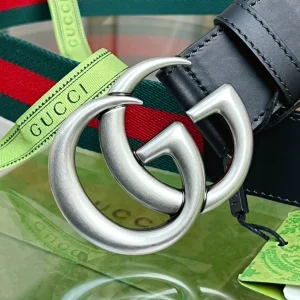 Gucci Double G Buckle Web Belt 40MM