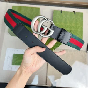 Gucci Double G Buckle Web Belt 40MM