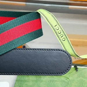 Gucci Double G Buckle Web Belt 40MM
