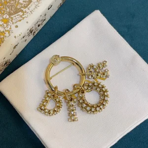 Dior Crystal Lady Dior Brooch