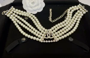 Chanel Crystals CC Pearls Necklaces