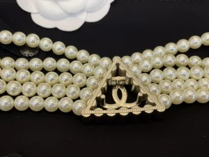 Chanel Crystals CC Pearls Necklaces