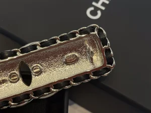 Chanel Crystal CC Gold Hair Clip