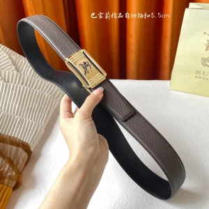 Burberry Leather Belt Brown 35MM