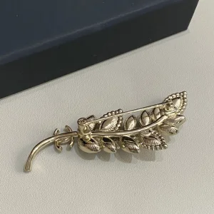 Chanel Crystal Wheat Brooch