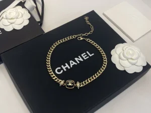 Chanel CC Chain Choker Necklace