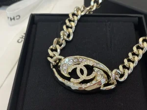 Chanel Crystals CC Chain Necklaces