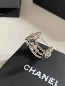 Chanel Crystal CC Earrings