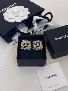 Chanel Crystal CC Diamonds Earrings