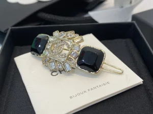 Chanel Crystal CC Diamonds Hair Clip