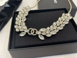 Chanel Crystals CC Wheat Necklaces