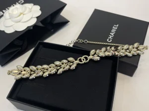 Chanel Crystals CC Wheat Necklaces