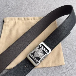 Versace Medusa Leather Belt Black 38MM