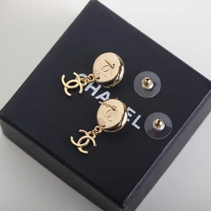 Chanel CC Camellia Earrings