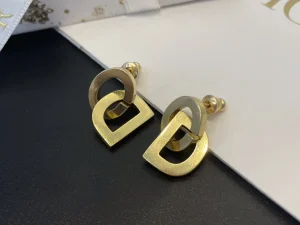 Dior CD Lock Gold Earrings