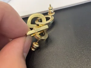 Dior CD Lock Gold Earrings
