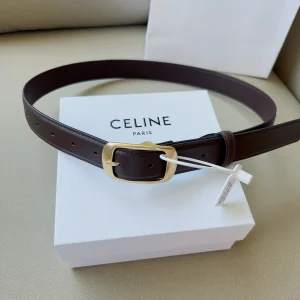 Burberry Leather Belt Burgundy 30MM