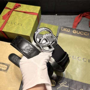 Gucci GG Marmont Leather Belt Black 40MM