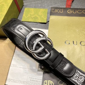 Gucci GG Marmont Leather Belt Black 40MM