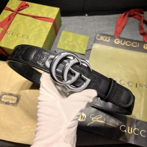Gucci GG Marmont Leather Belt Black 40MM