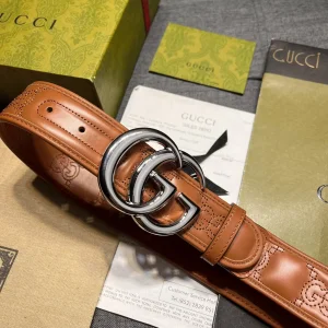 Gucci GG Marmont Leather Belt Brown 40MM
