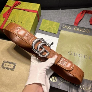 Gucci GG Marmont Leather Belt Brown 40MM