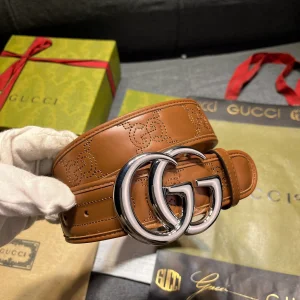 Gucci GG Marmont Leather Belt Brown 40MM