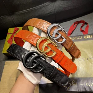 Gucci GG Marmont Leather Belt Brown 40MM