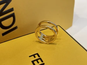 Fendi Forever Fendi Rings Black Gold