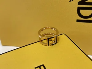 Fendi Forever Fendi Rings Black Gold