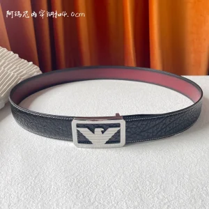 Armani Brown Leather Belt 40MM