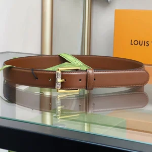 Gucci Brown Calf Leather Belt 30MM