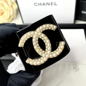 Chanel Pearls CC Bracelets Black