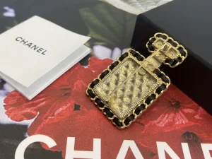 Chanel Gold Bottle Brooch