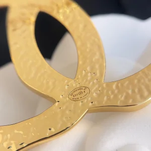 Chanel Gold Double C Brooch