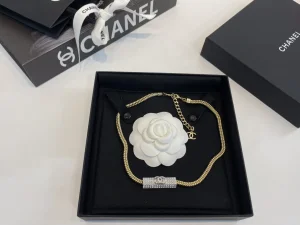 Chanel CC Crystals Chain Necklaces